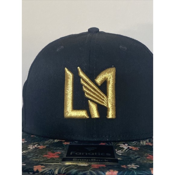 Fanatics Snapback Hat Floral One Size Embroidered LA Los Angeles FC‎ MLS Black - Picture 2 of 14
